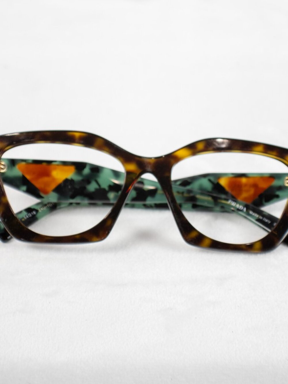 PRADA PR 09YV 2AU1O1 Tortoise Demo Lens 54 mm Women's Eyeglasses no lense - Picture 6 of 8